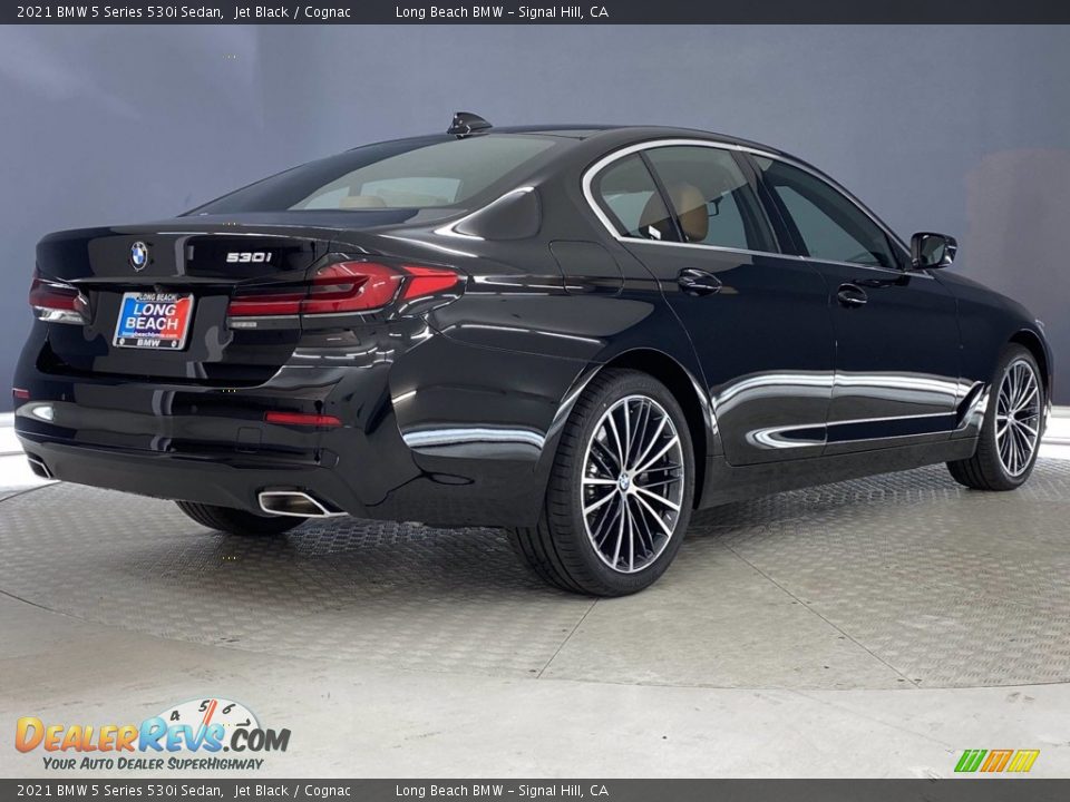 2021 BMW 5 Series 530i Sedan Jet Black / Cognac Photo #8