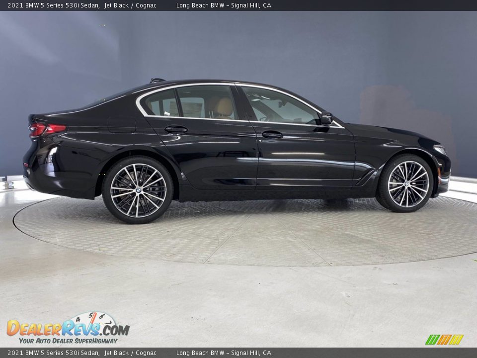 2021 BMW 5 Series 530i Sedan Jet Black / Cognac Photo #9