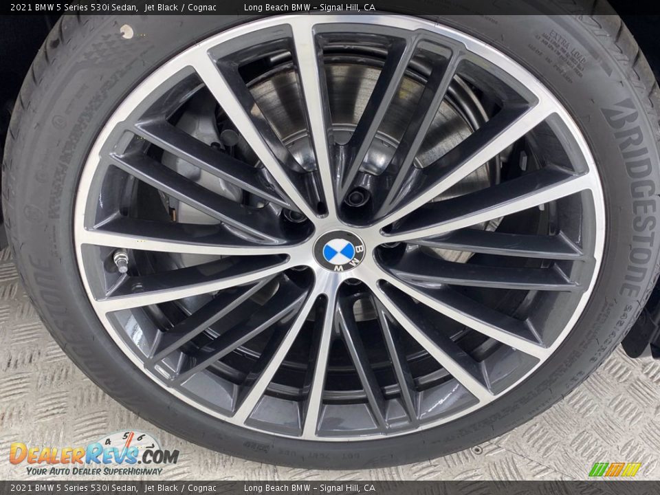 2021 BMW 5 Series 530i Sedan Jet Black / Cognac Photo #10