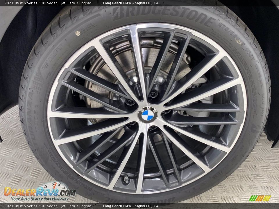 2021 BMW 5 Series 530i Sedan Jet Black / Cognac Photo #11