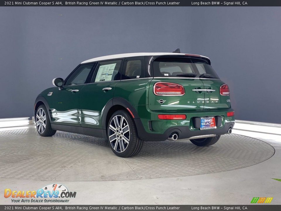 2021 Mini Clubman Cooper S All4 British Racing Green IV Metallic / Carbon Black/Cross Punch Leather Photo #8