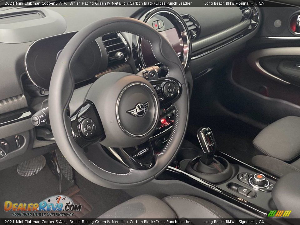 2021 Mini Clubman Cooper S All4 British Racing Green IV Metallic / Carbon Black/Cross Punch Leather Photo #13