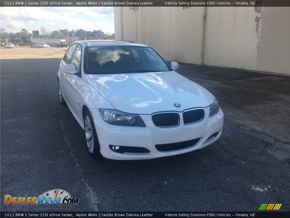 2011 BMW 3 Series 328i xDrive Sedan Alpine White / Saddle Brown Dakota Leather Photo #1