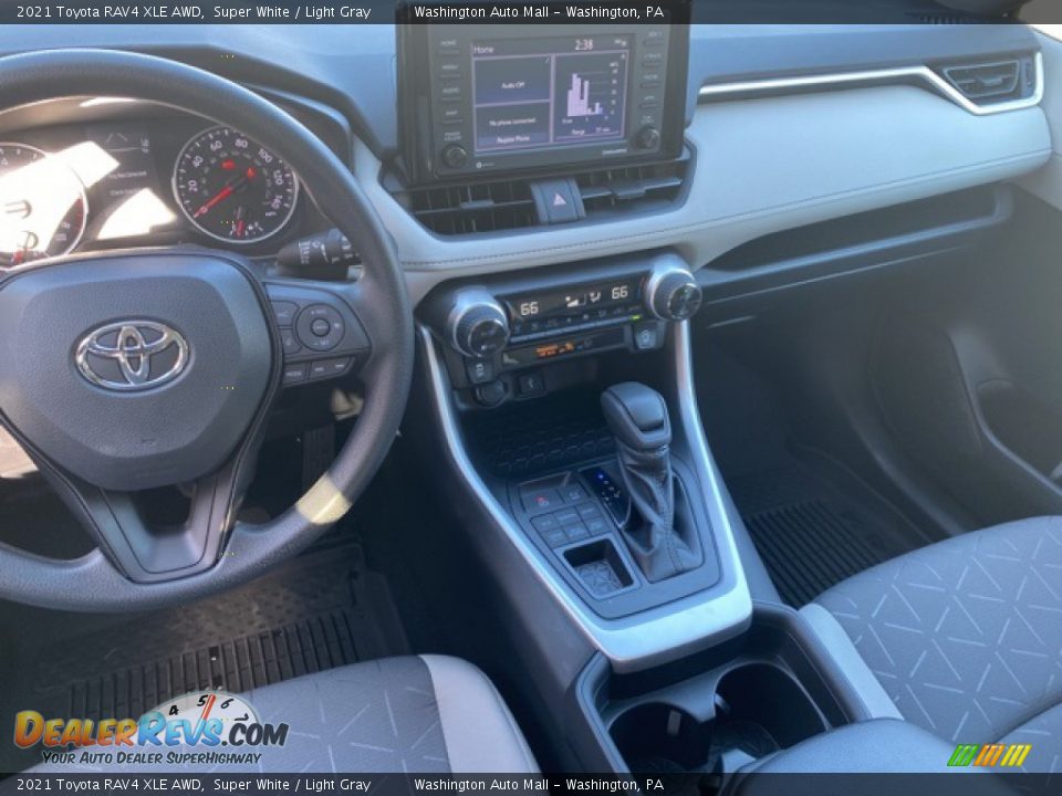 2021 Toyota RAV4 XLE AWD Super White / Light Gray Photo #3