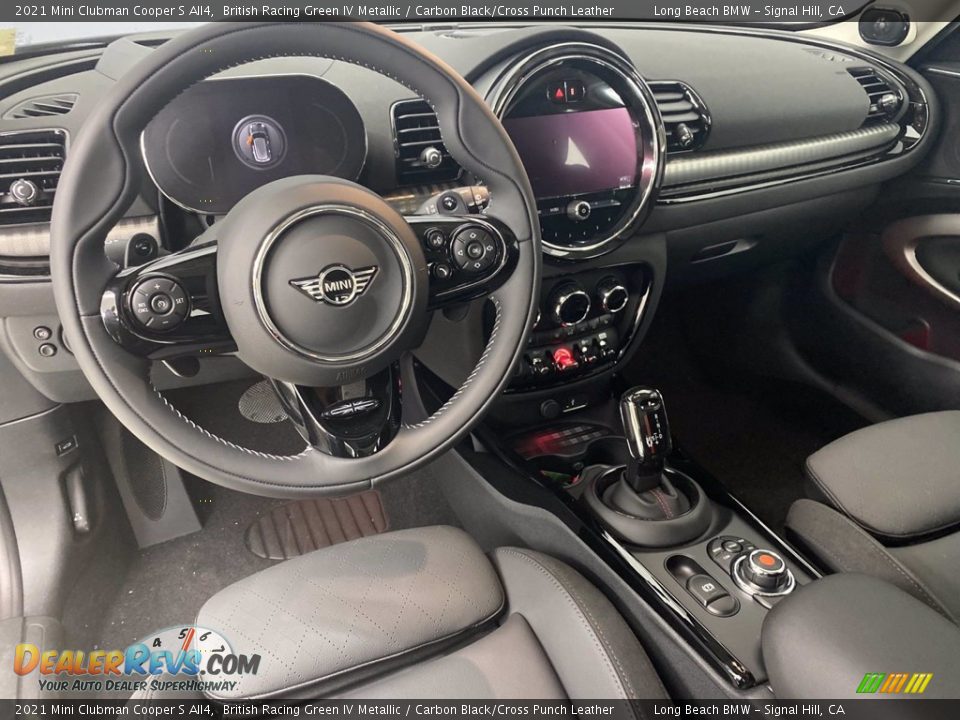 2021 Mini Clubman Cooper S All4 British Racing Green IV Metallic / Carbon Black/Cross Punch Leather Photo #15