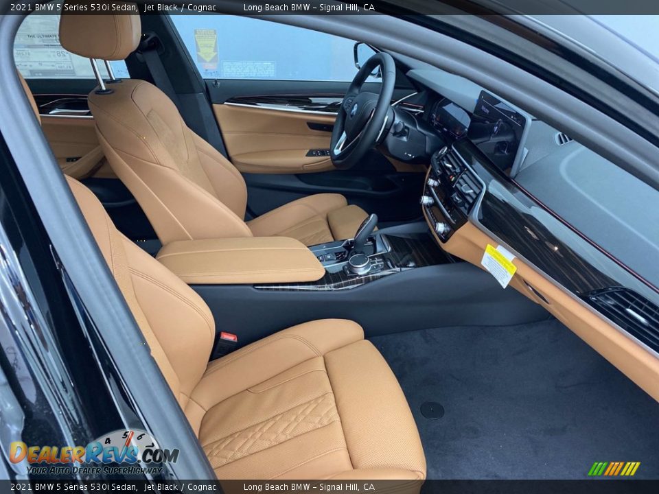 2021 BMW 5 Series 530i Sedan Jet Black / Cognac Photo #23