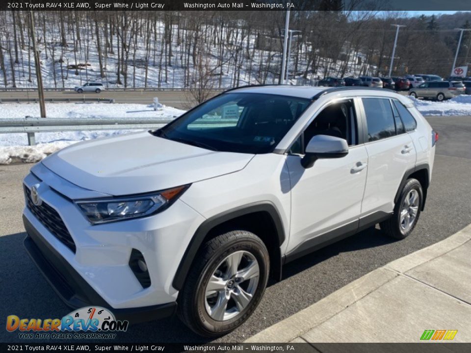 2021 Toyota RAV4 XLE AWD Super White / Light Gray Photo #12