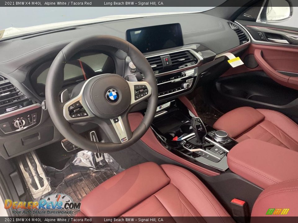 Tacora Red Interior - 2021 BMW X4 M40i Photo #3