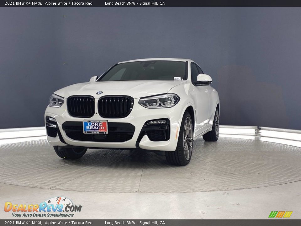 2021 BMW X4 M40i Alpine White / Tacora Red Photo #5