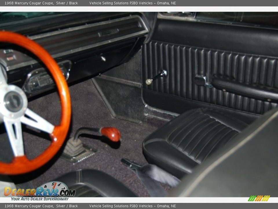 Black Interior - 1968 Mercury Cougar Coupe Photo #2