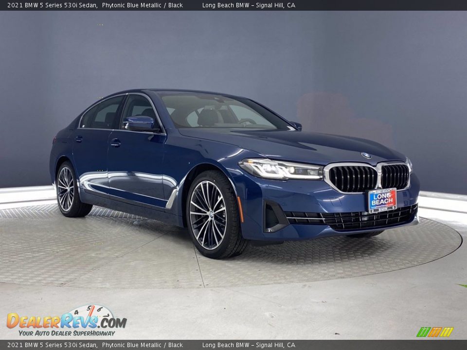 2021 BMW 5 Series 530i Sedan Phytonic Blue Metallic / Black Photo #1