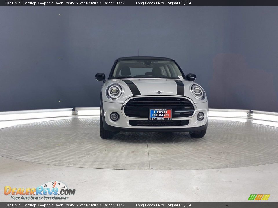 2021 Mini Hardtop Cooper 2 Door White Silver Metallic / Carbon Black Photo #3