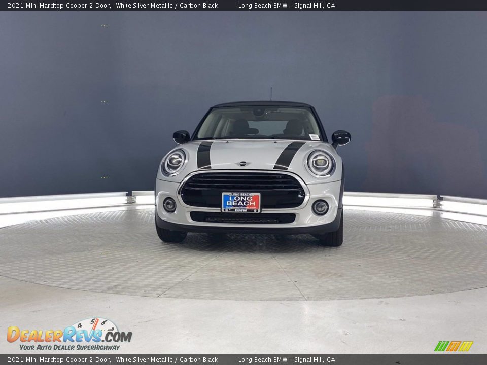 2021 Mini Hardtop Cooper 2 Door White Silver Metallic / Carbon Black Photo #4