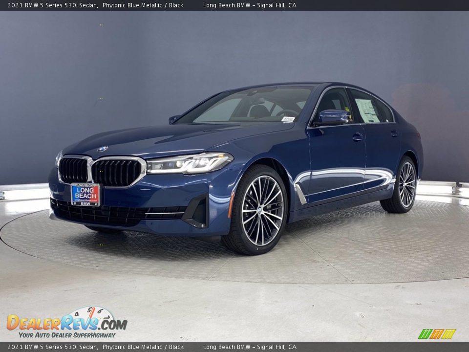 2021 BMW 5 Series 530i Sedan Phytonic Blue Metallic / Black Photo #5