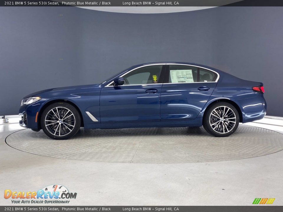 2021 BMW 5 Series 530i Sedan Phytonic Blue Metallic / Black Photo #7