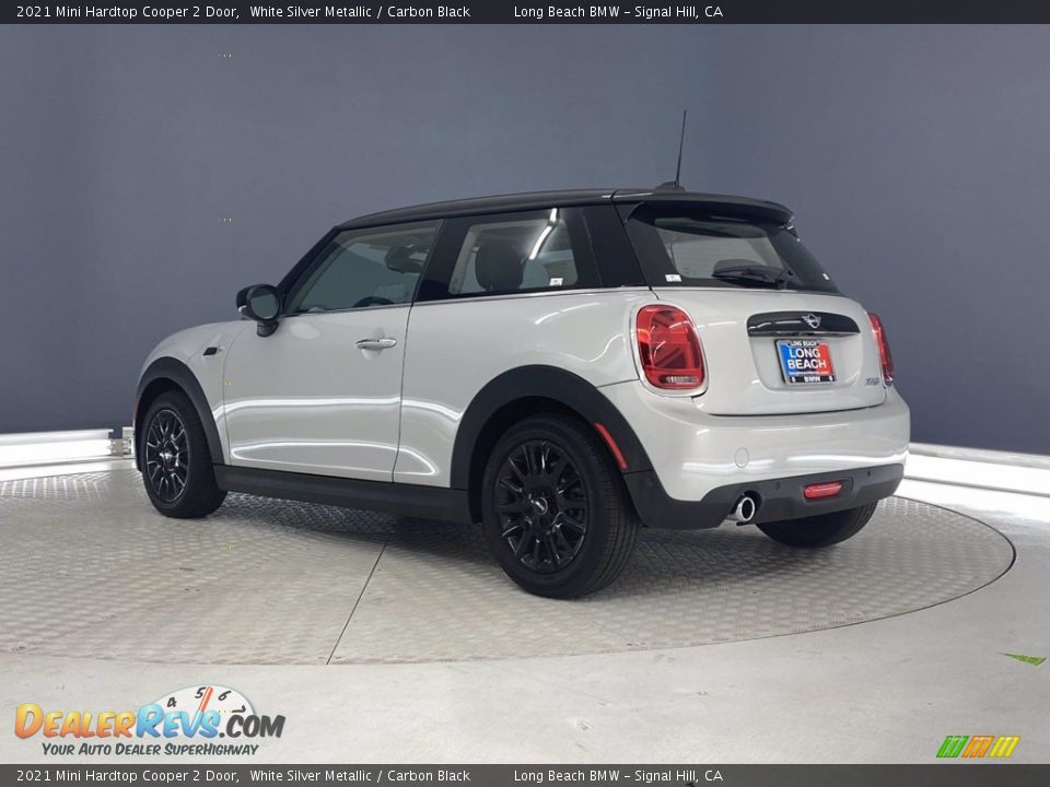 2021 Mini Hardtop Cooper 2 Door White Silver Metallic / Carbon Black Photo #8