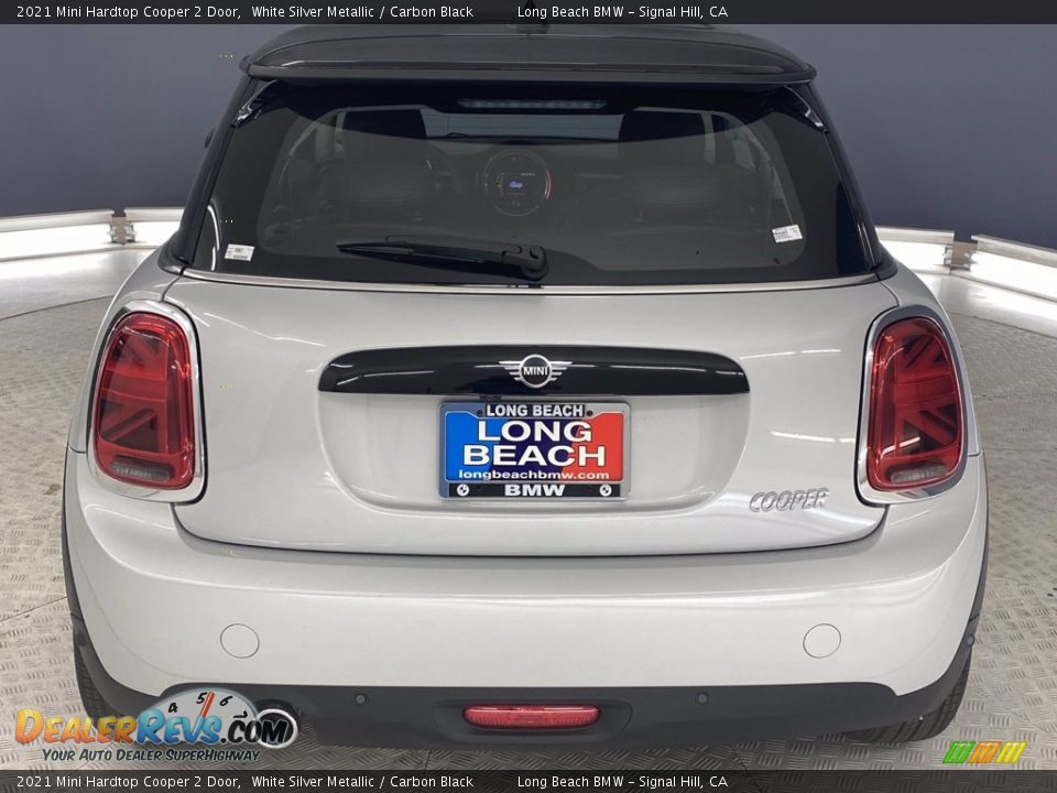 2021 Mini Hardtop Cooper 2 Door White Silver Metallic / Carbon Black Photo #9