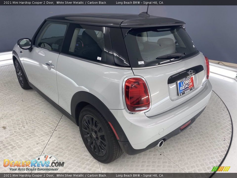 2021 Mini Hardtop Cooper 2 Door White Silver Metallic / Carbon Black Photo #10