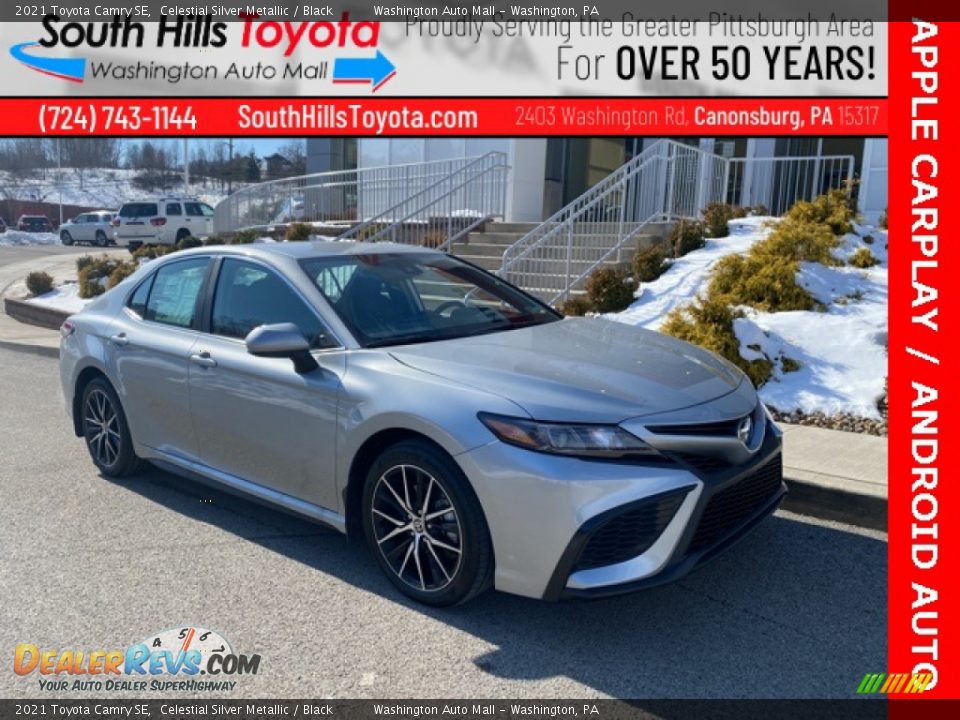 2021 Toyota Camry SE Celestial Silver Metallic / Black Photo #1