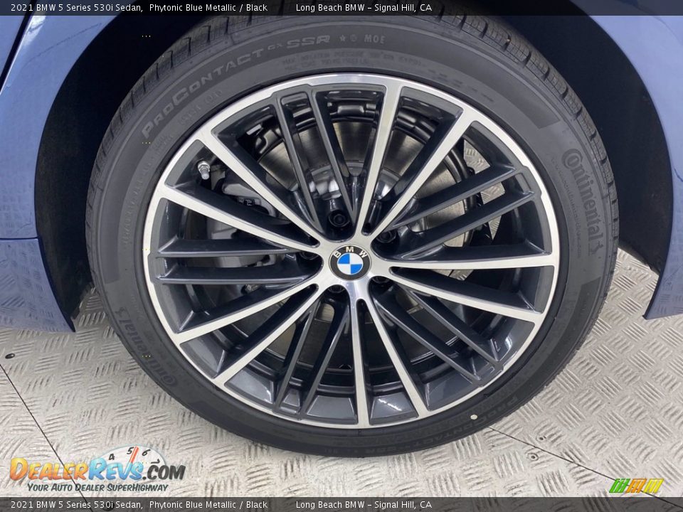 2021 BMW 5 Series 530i Sedan Phytonic Blue Metallic / Black Photo #12