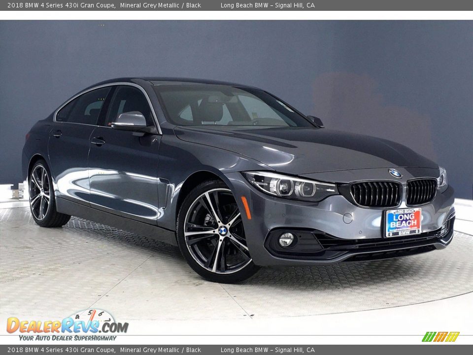 2018 BMW 4 Series 430i Gran Coupe Mineral Grey Metallic / Black Photo #1