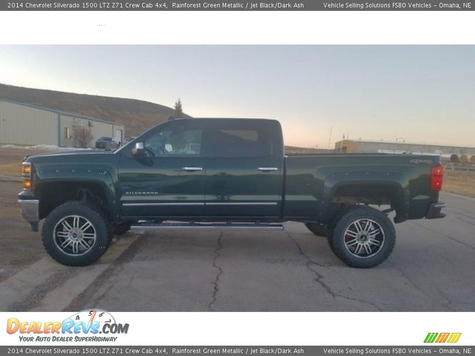 Rainforest Green Metallic 2014 Chevrolet Silverado 1500 LTZ Z71 Crew Cab 4x4 Photo #1