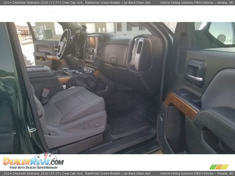 2014 Chevrolet Silverado 1500 LTZ Z71 Crew Cab 4x4 Rainforest Green Metallic / Jet Black/Dark Ash Photo #2