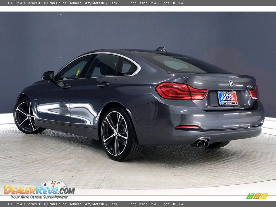 2018 BMW 4 Series 430i Gran Coupe Mineral Grey Metallic / Black Photo #10