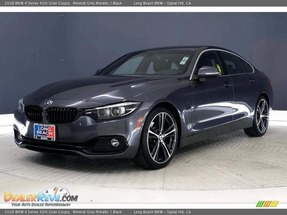 2018 BMW 4 Series 430i Gran Coupe Mineral Grey Metallic / Black Photo #12