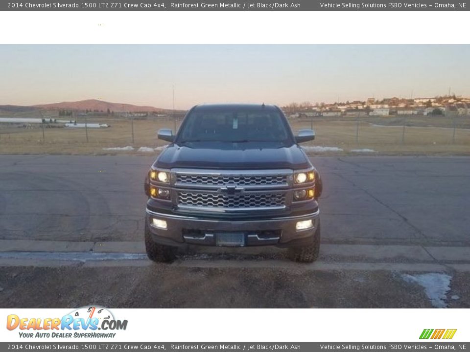 2014 Chevrolet Silverado 1500 LTZ Z71 Crew Cab 4x4 Rainforest Green Metallic / Jet Black/Dark Ash Photo #8