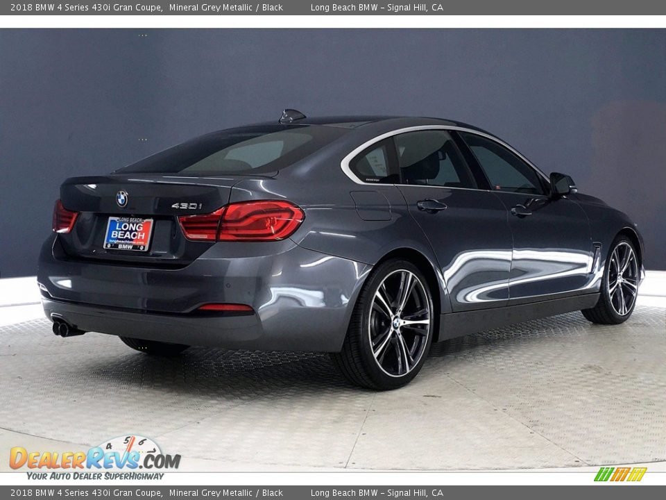 2018 BMW 4 Series 430i Gran Coupe Mineral Grey Metallic / Black Photo #13