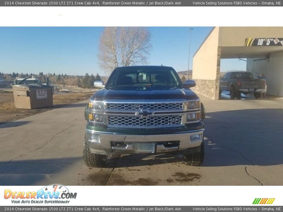 2014 Chevrolet Silverado 1500 LTZ Z71 Crew Cab 4x4 Rainforest Green Metallic / Jet Black/Dark Ash Photo #9