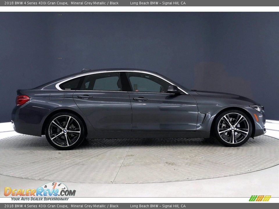 2018 BMW 4 Series 430i Gran Coupe Mineral Grey Metallic / Black Photo #14