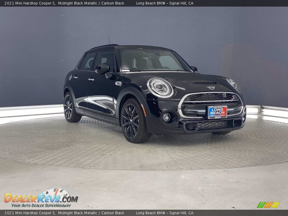 2021 Mini Hardtop Cooper S Midnight Black Metallic / Carbon Black Photo #2