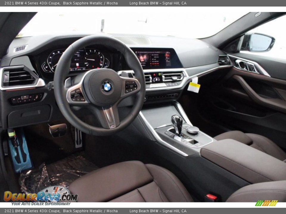 2021 BMW 4 Series 430i Coupe Black Sapphire Metallic / Mocha Photo #4