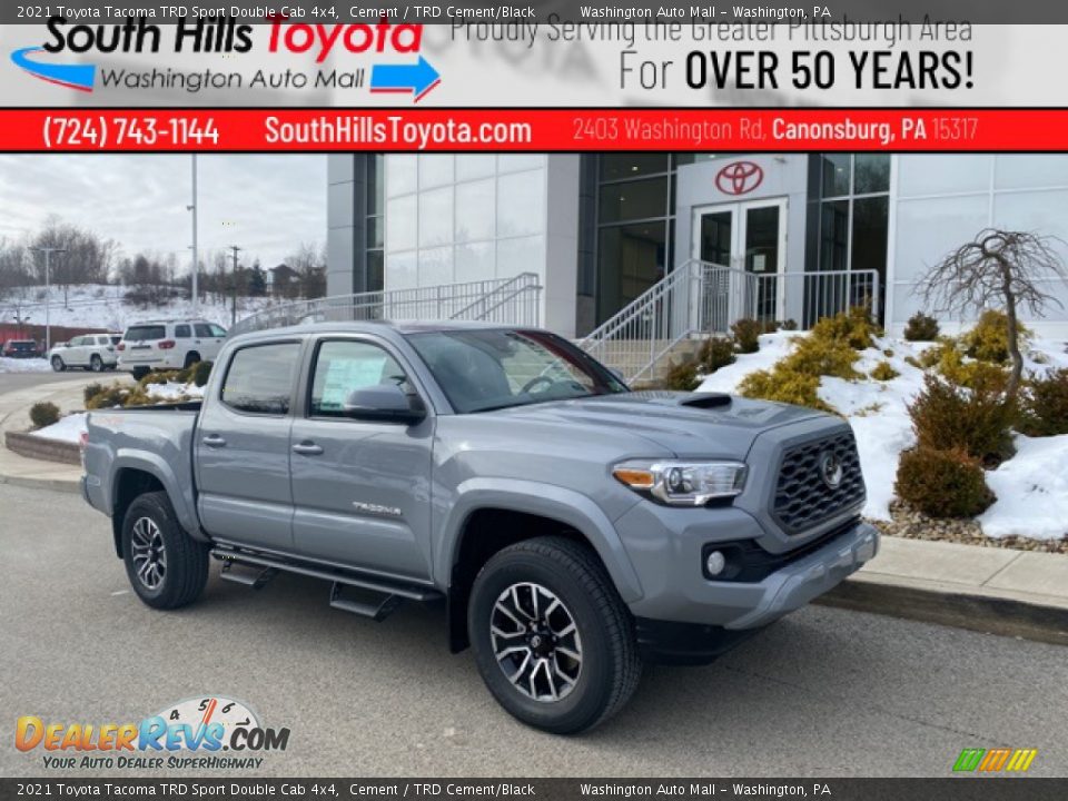 2021 Toyota Tacoma TRD Sport Double Cab 4x4 Cement / TRD Cement/Black Photo #1