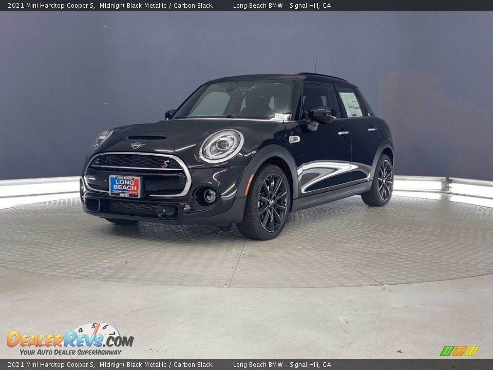 2021 Mini Hardtop Cooper S Midnight Black Metallic / Carbon Black Photo #7