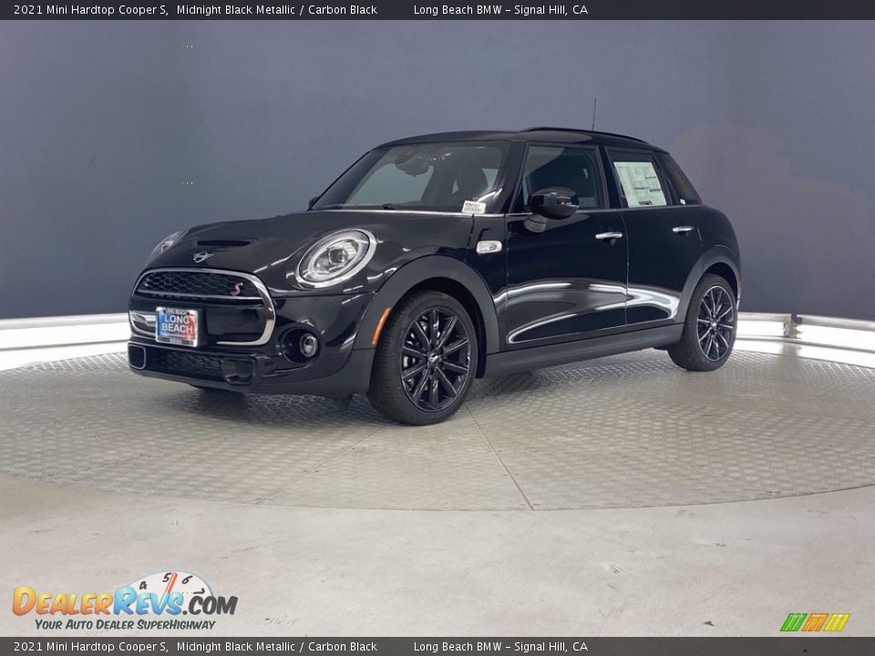 2021 Mini Hardtop Cooper S Midnight Black Metallic / Carbon Black Photo #8