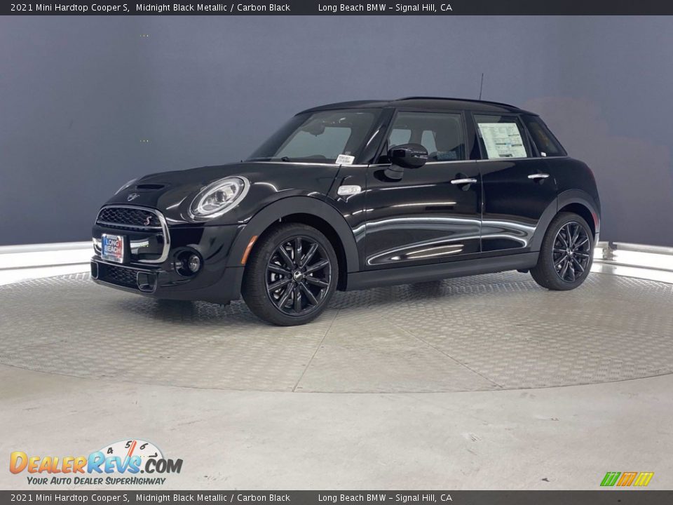 2021 Mini Hardtop Cooper S Midnight Black Metallic / Carbon Black Photo #9