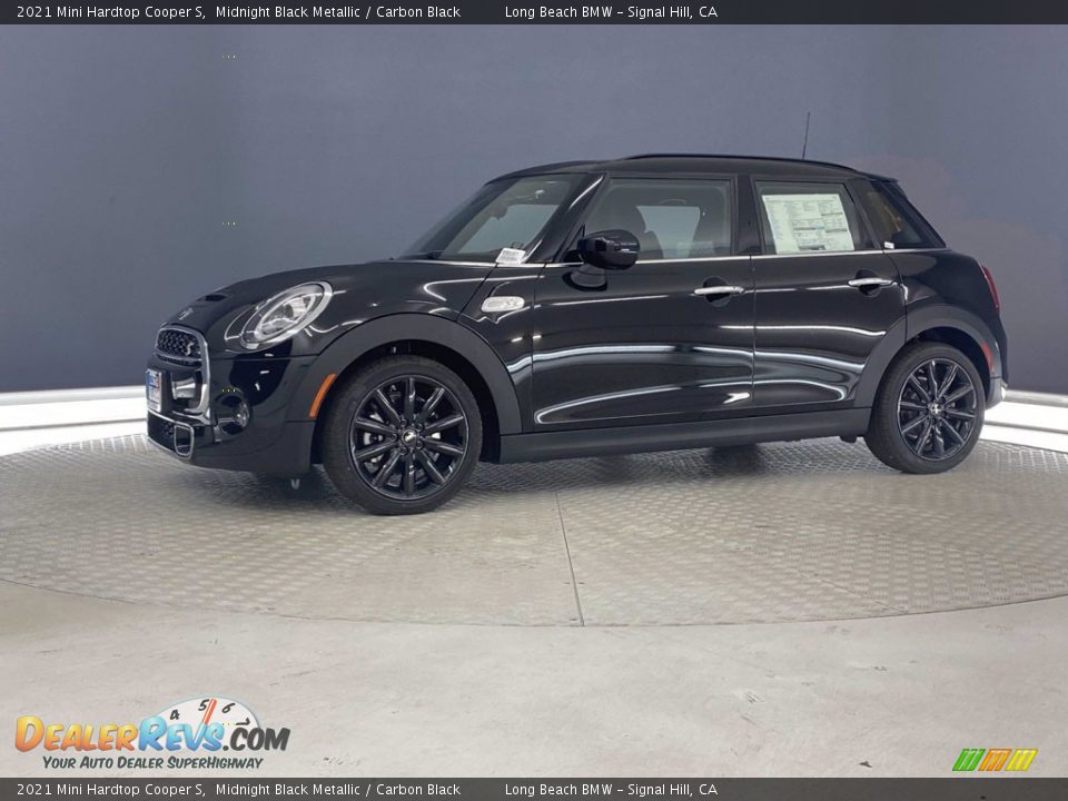 2021 Mini Hardtop Cooper S Midnight Black Metallic / Carbon Black Photo #10