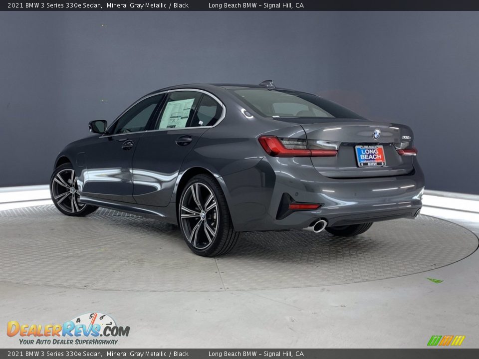 2021 BMW 3 Series 330e Sedan Mineral Gray Metallic / Black Photo #22