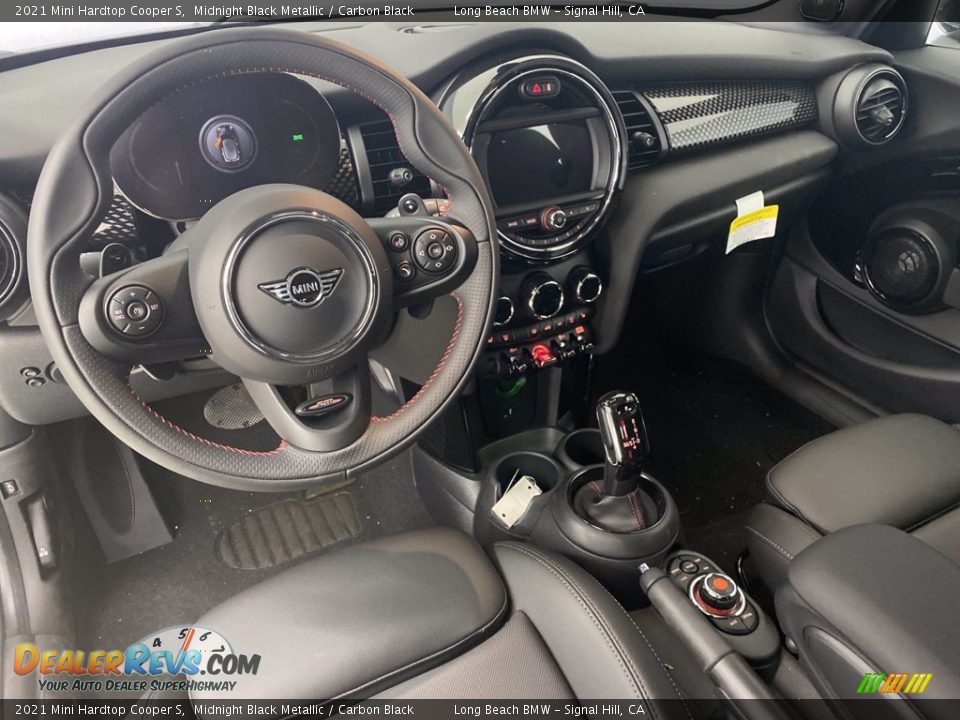 2021 Mini Hardtop Cooper S Midnight Black Metallic / Carbon Black Photo #18