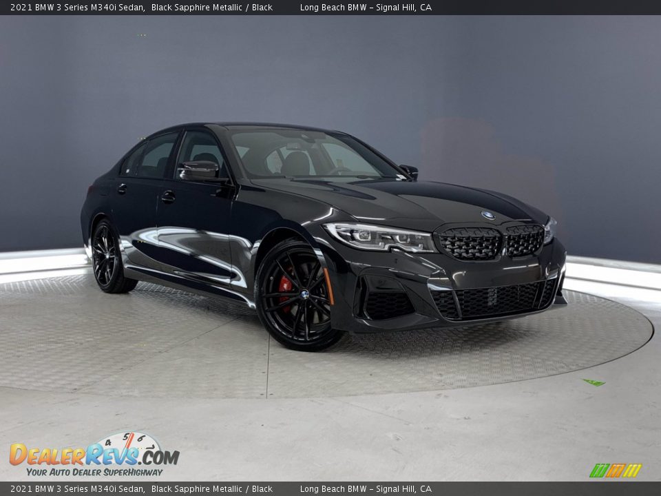 2021 BMW 3 Series M340i Sedan Black Sapphire Metallic / Black Photo #1