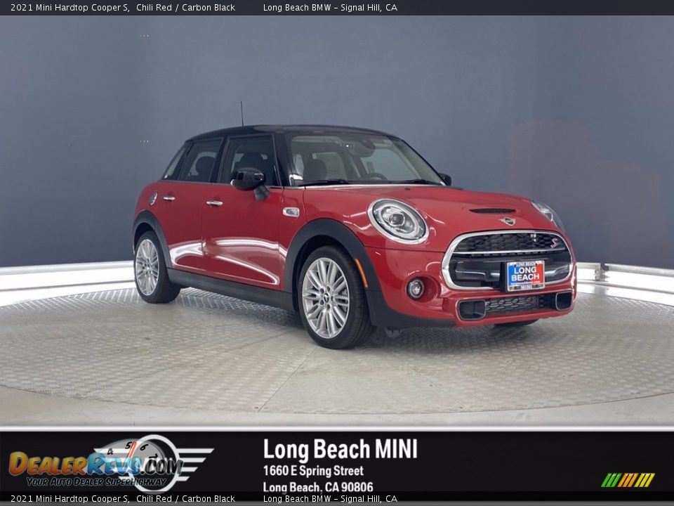 2021 Mini Hardtop Cooper S Chili Red / Carbon Black Photo #1