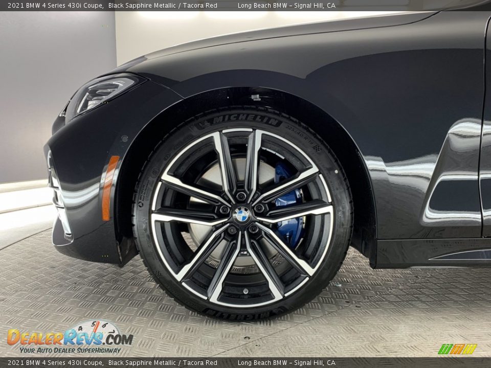 2021 BMW 4 Series 430i Coupe Black Sapphire Metallic / Tacora Red Photo #11