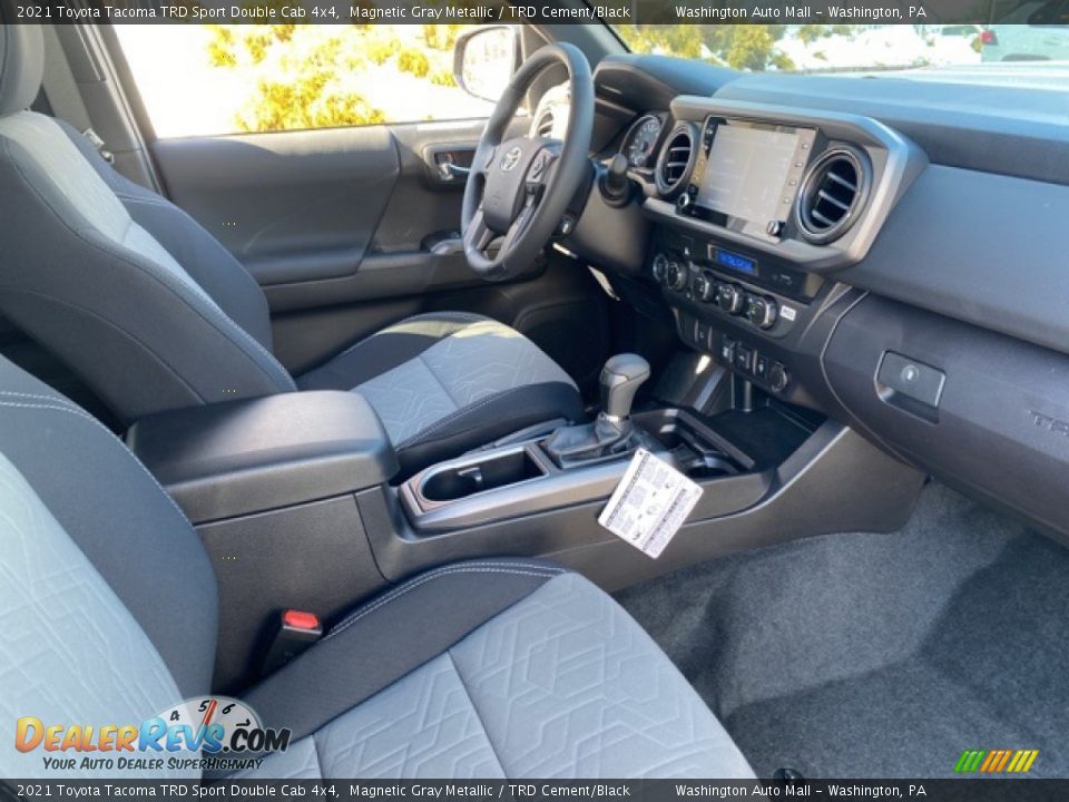 2021 Toyota Tacoma TRD Sport Double Cab 4x4 Magnetic Gray Metallic / TRD Cement/Black Photo #10