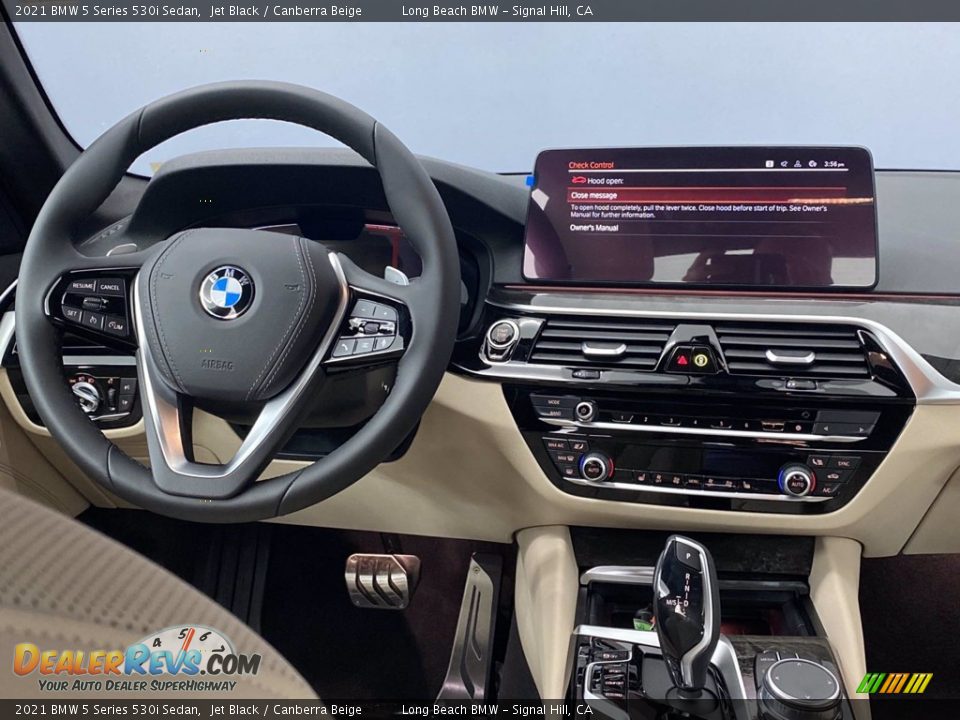 2021 BMW 5 Series 530i Sedan Jet Black / Canberra Beige Photo #19