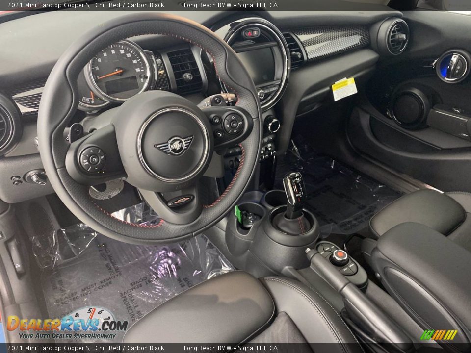 Carbon Black Interior - 2021 Mini Hardtop Cooper S Photo #17
