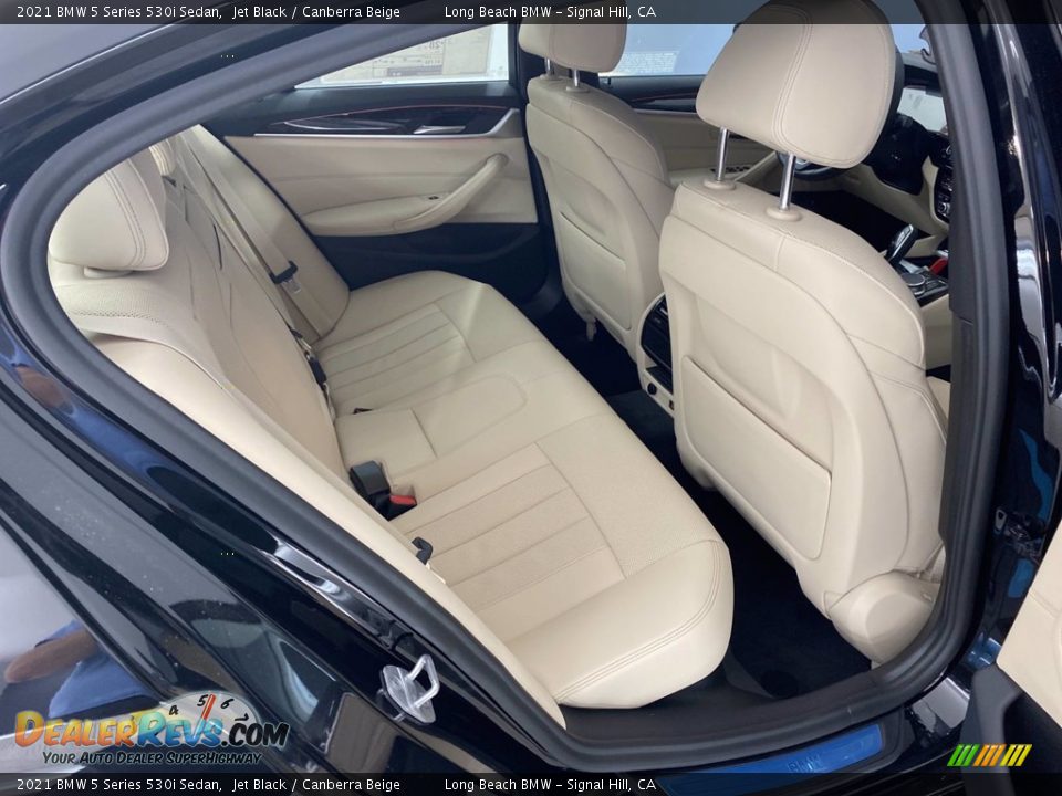 2021 BMW 5 Series 530i Sedan Jet Black / Canberra Beige Photo #21