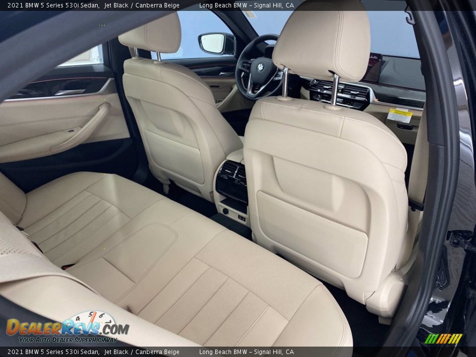 2021 BMW 5 Series 530i Sedan Jet Black / Canberra Beige Photo #22